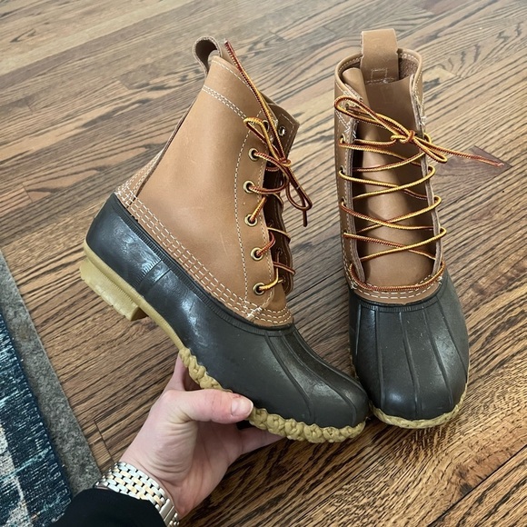 NEW L.L. Bean | The Original Bean Boot 8'' Women's Tan/Brown Sz 8 - Picture 1 of 6